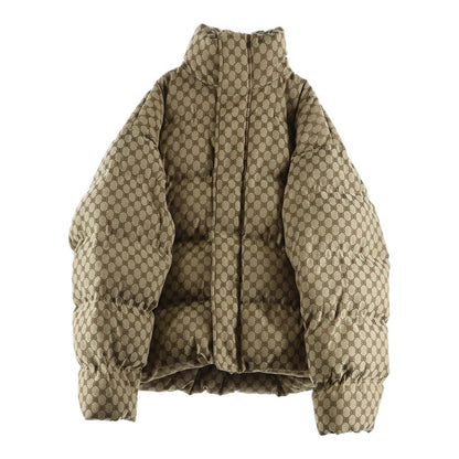 Gucci the Hacker Project BB All Over Pattern Puffy Down Jacket Beige