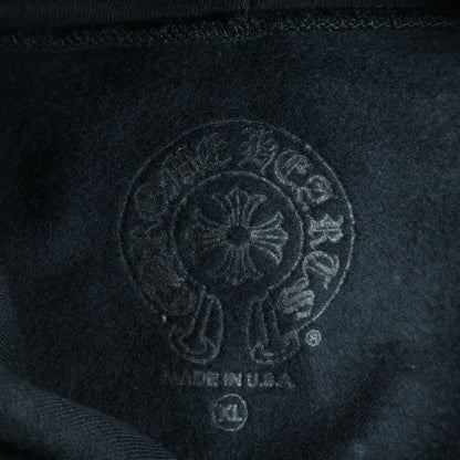 Chrome Hearts Vertical Logo Pullover Hoodie Black Navy — view 7