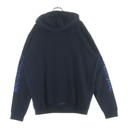 Chrome Hearts Vertical Logo Pullover Hoodie Black Navy — view 2