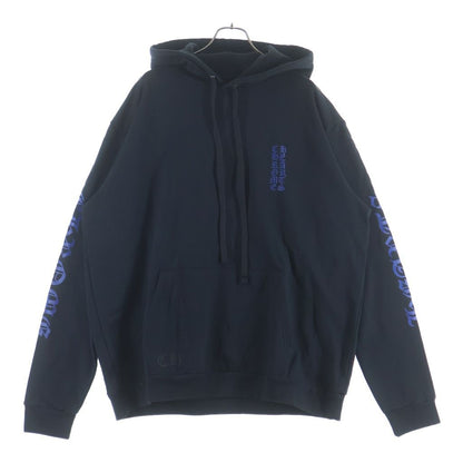 Chrome Hearts Vertical Logo Pullover Hoodie Black Navy