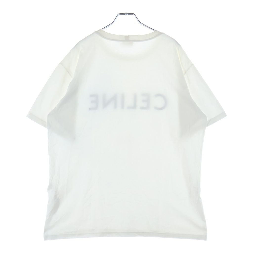 Celine Front Logo Print Short Sleeve T-Shirt White — view 2