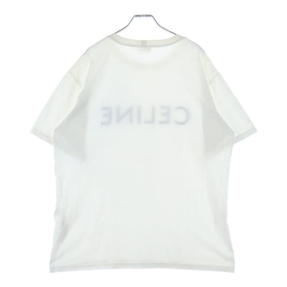 Celine Front Logo Print Short Sleeve T-Shirt White — view 2