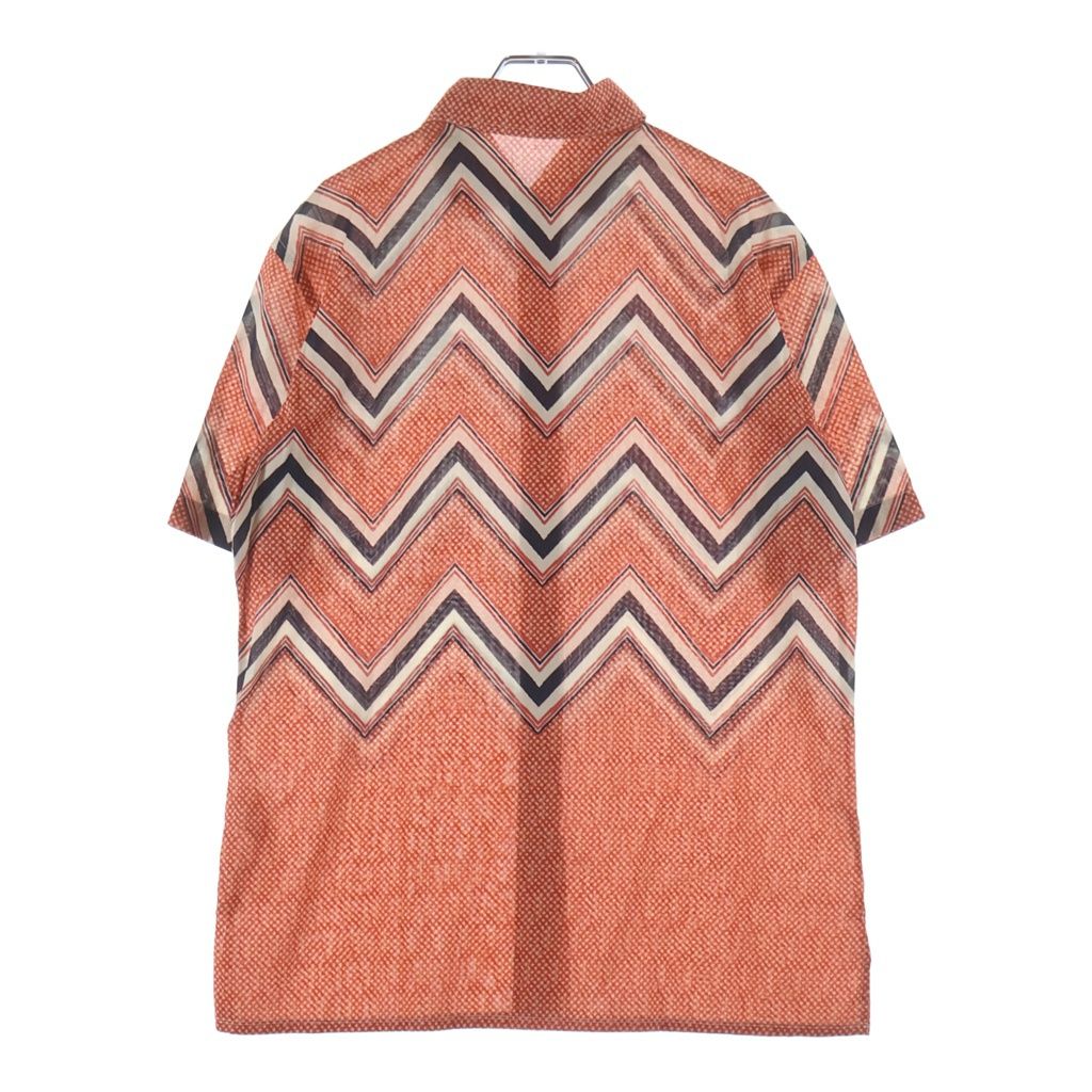 Louis Vuitton Color Column Pattern Border Short Sleeve Shirt Red All Over — view 2