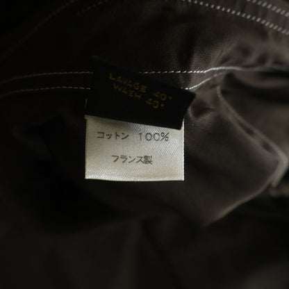 Louis Vuitton Broad White Stitch Long Sleeve Shirt Brown — view 7