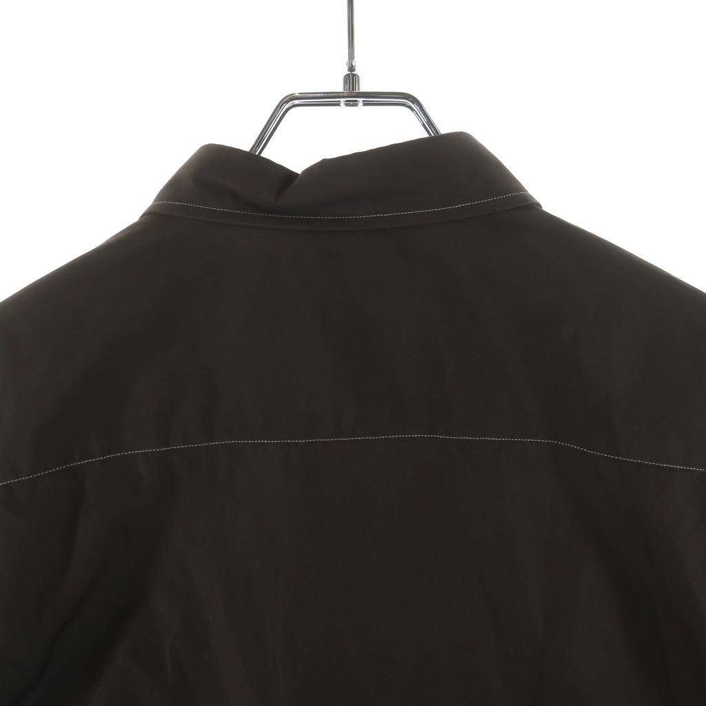 Louis Vuitton Broad White Stitch Long Sleeve Shirt Brown — view 4