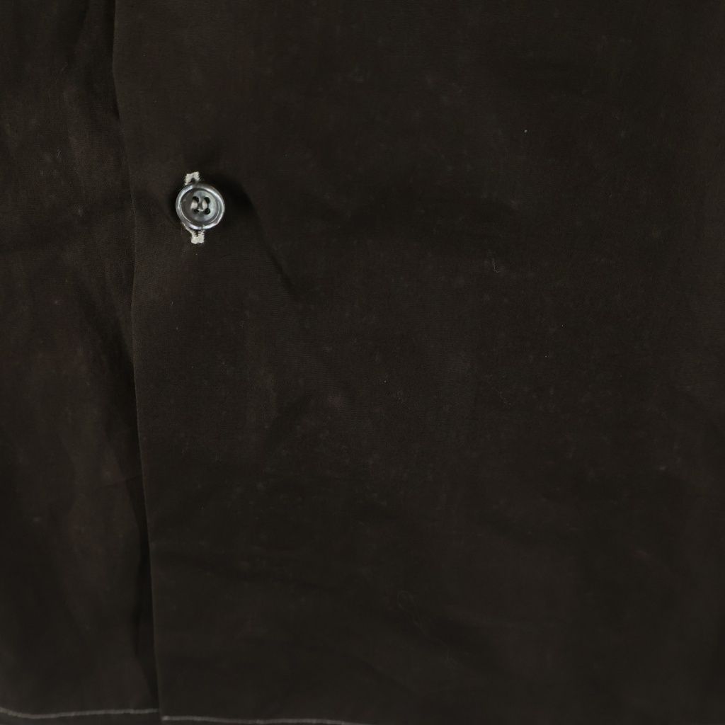 Louis Vuitton Broad White Stitch Long Sleeve Shirt Brown — view 5