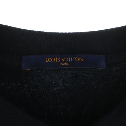Louis Vuitton All Over Logo Tee All Crew Neck Short Sleeve T-Shirt Black — view 6