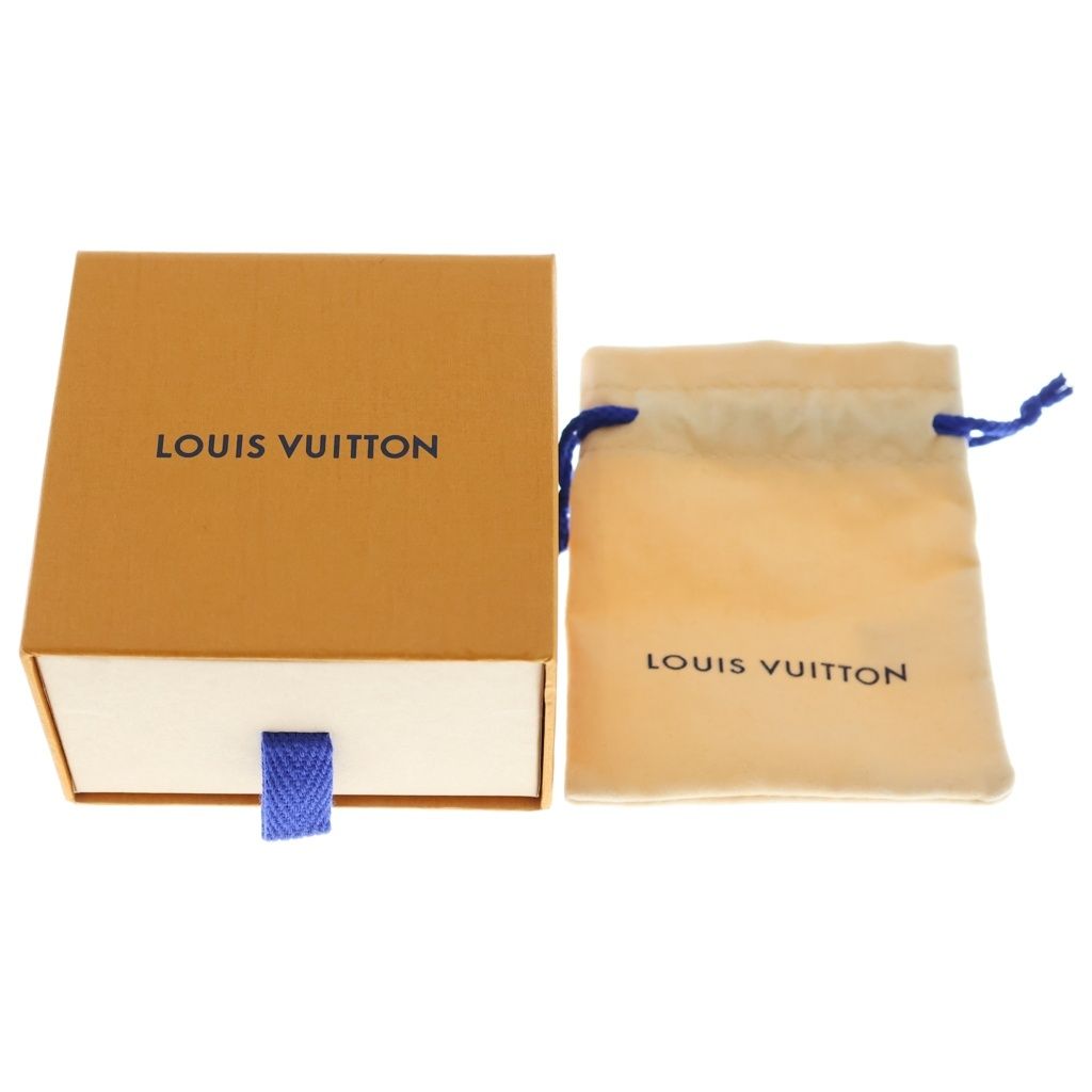 Louis Vuitton LV Initial Pendant Necklace Chain Gunmetal White — view 6