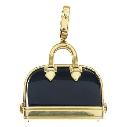Louis Vuitton Alma Onyx Pendant Necklace Gold Black — view 2