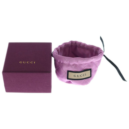 Gucci GG Line Stone Pin Badge Brooch Gold — view 6