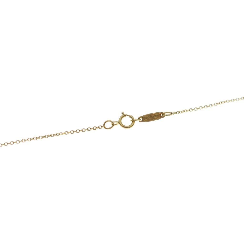 Tiffany & Co Small Cross Diamond Necklace Pendant Chain Gold — view 4
