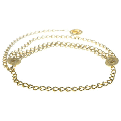 Chanel CC Logo Triple Chain Belt Gold — view 2