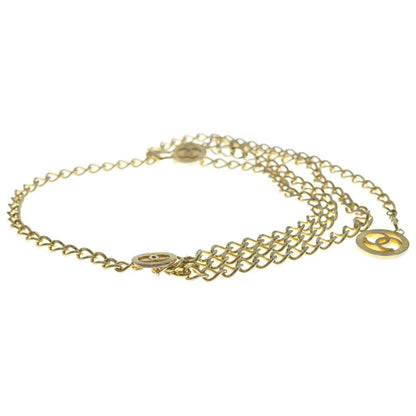 Chanel CC Logo Triple Chain Belt Gold — view 3