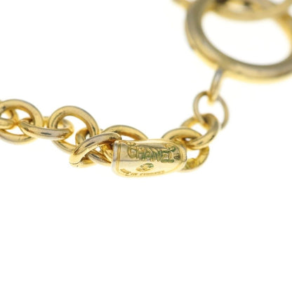 Chanel CC Logo Medal Long Chain Necklace Gold — view 5