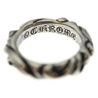 Chrome Hearts Scrl Band Scroll Ring Silver — view 5
