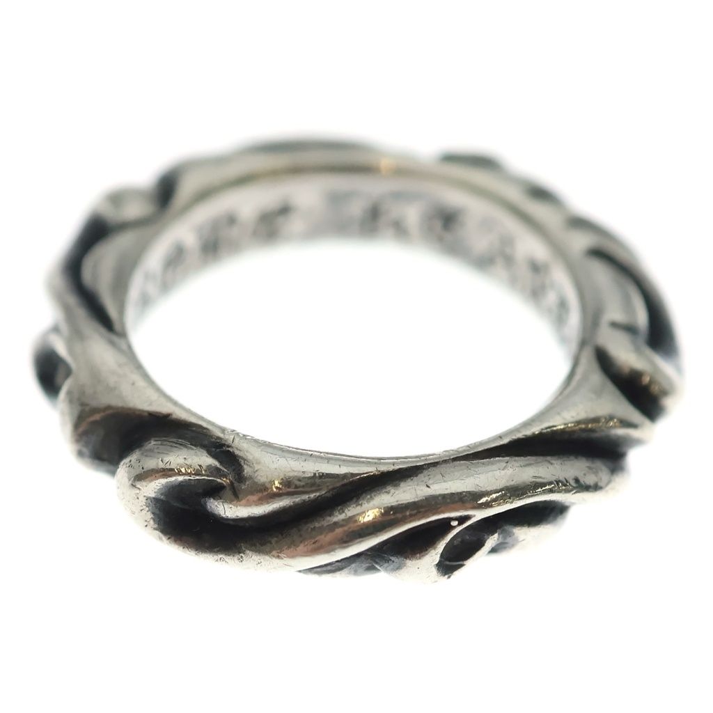 Chrome Hearts Scrl Band Scroll Ring Silver