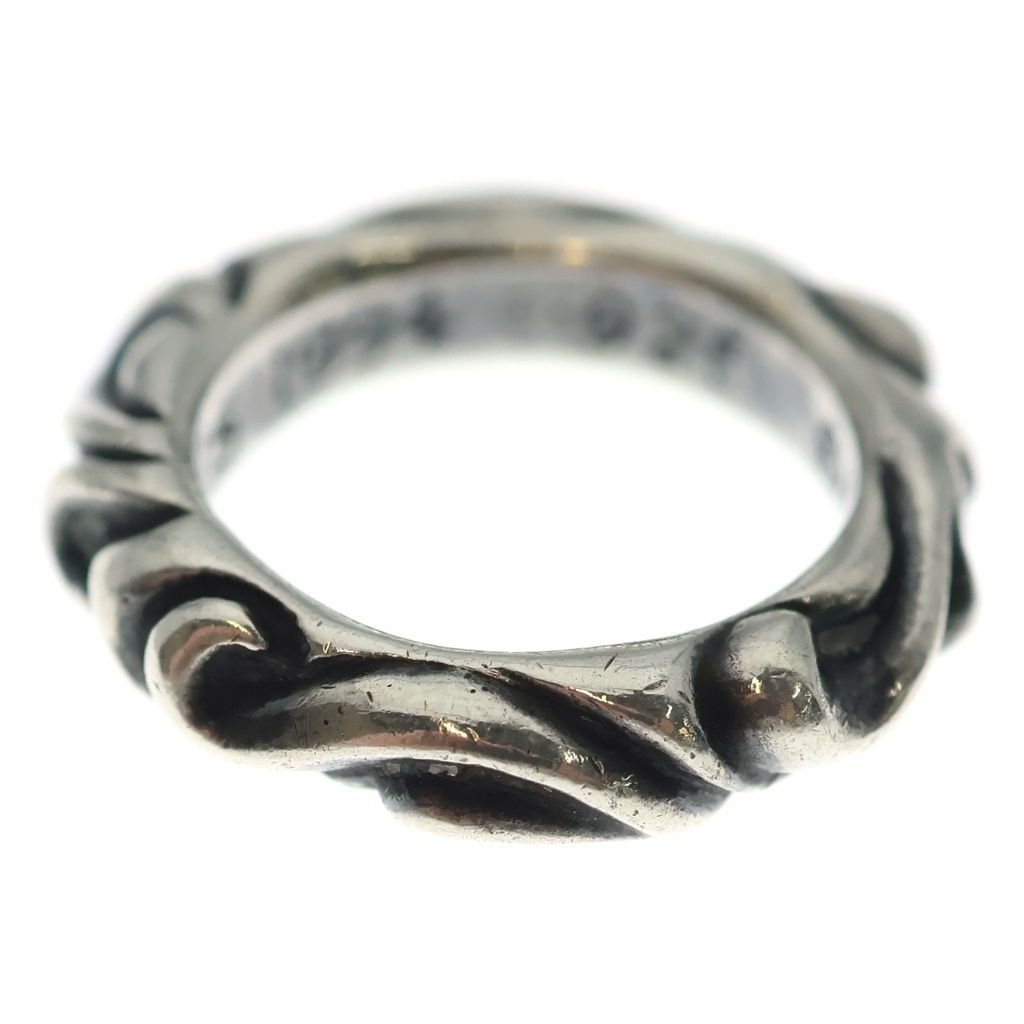 Chrome Hearts Scrl Band Scroll Ring Silver — view 2