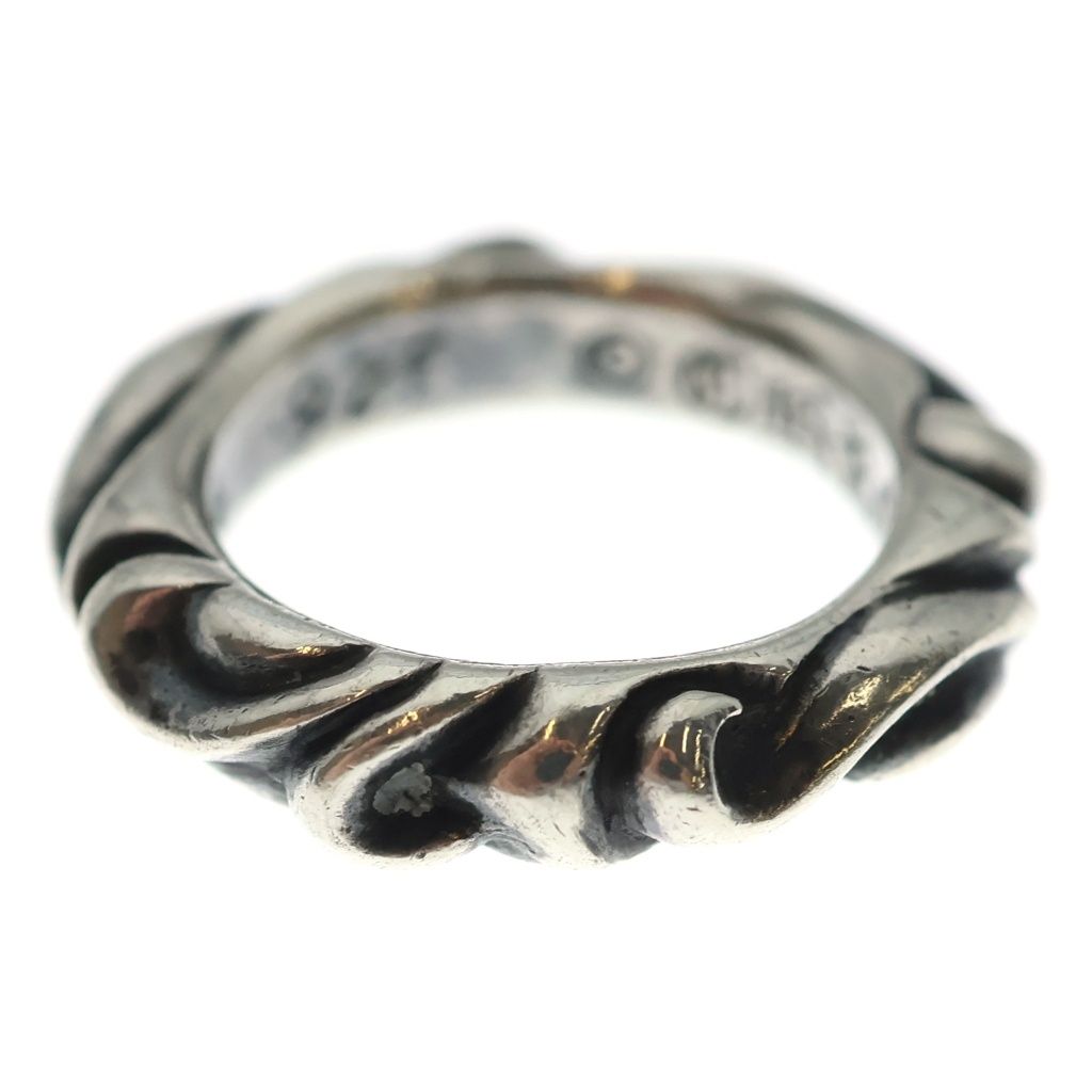 Chrome Hearts Scrl Band Scroll Ring Silver — view 4