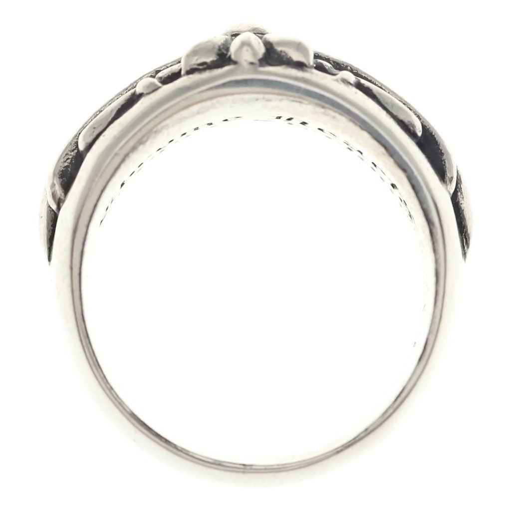 Chrome Hearts Flrl Crs Floral Cross Ring Silver — view 6