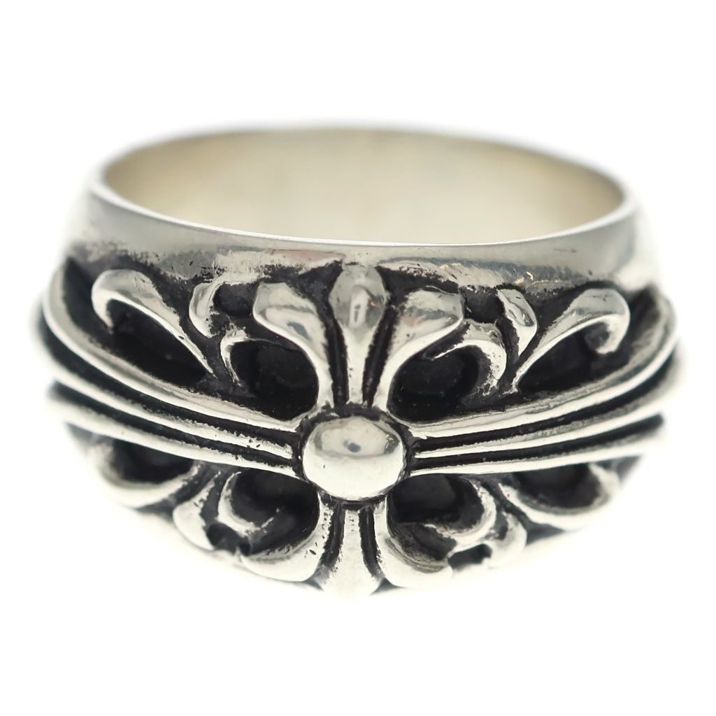 Chrome Hearts Flrl Crs Floral Cross Ring Silver — view 4