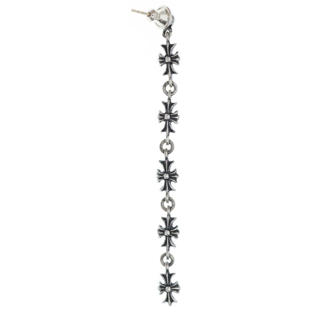 Chrome Hearts Tiny CH Pls 5 Ech Plus 5 Drop Earrings Silver — view 2