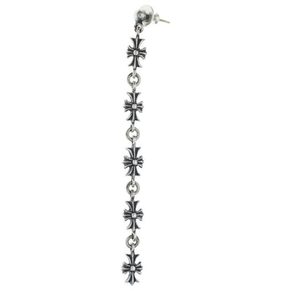 Chrome Hearts Tiny CH Pls 5 Ech Plus 5 Drop Earrings Silver