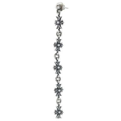 Chrome Hearts Tiny CH Pls 5 Ech Plus 5 Drop Earrings Silver