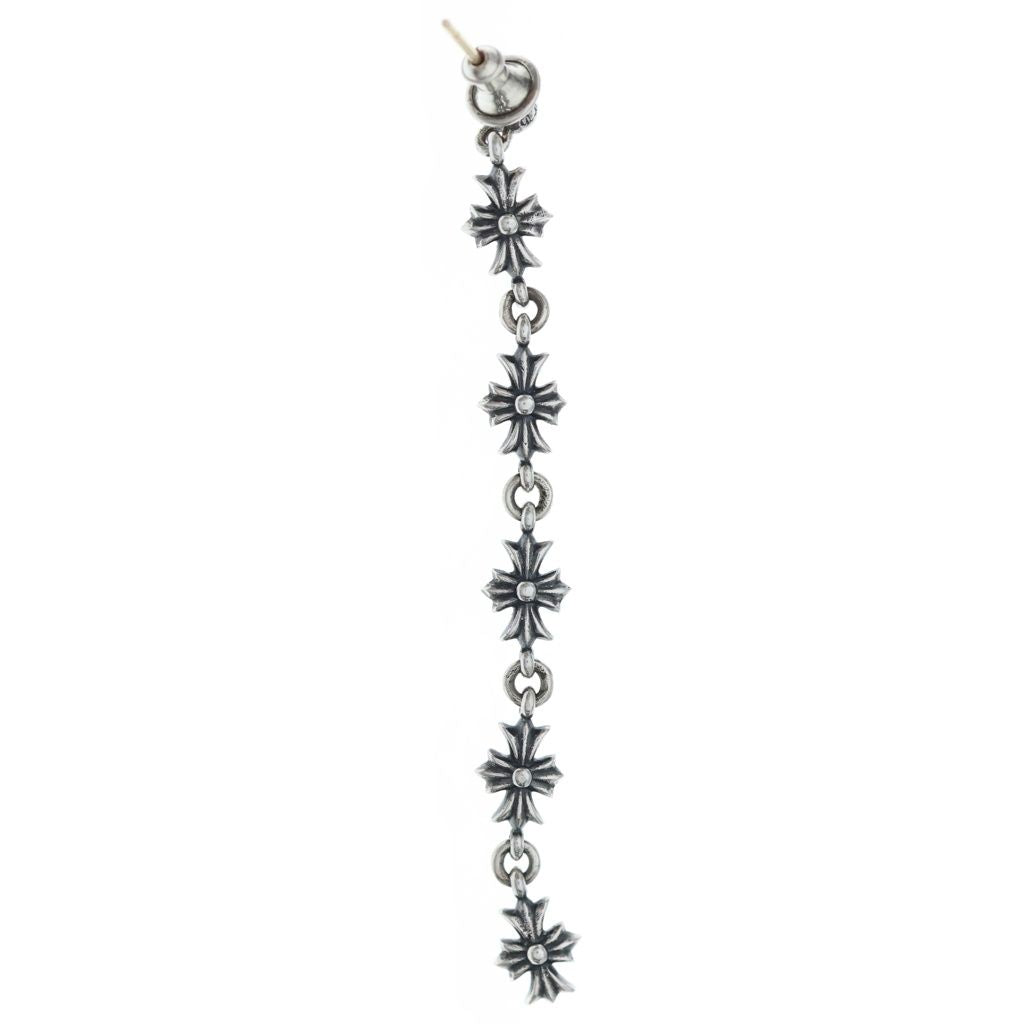 Chrome Hearts Tiny CH Pls 5 Ech Plus 5 Drop Earrings Silver — view 2