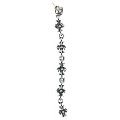 Chrome Hearts Tiny CH Pls 5 Ech Plus 5 Drop Earrings Silver — view 2