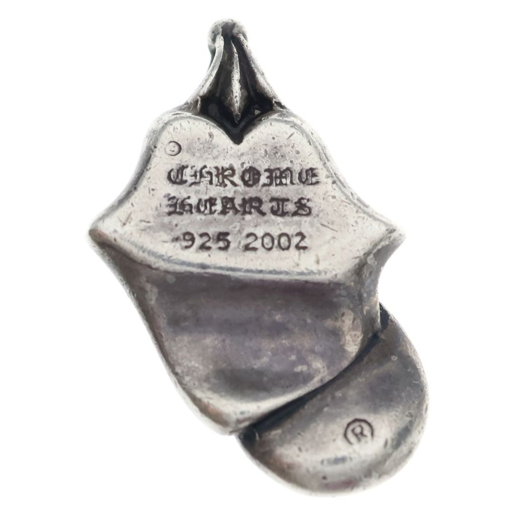 Chrome Hearts Lipstongue Charm Lip and Tan Pendant Top Silver — view 2
