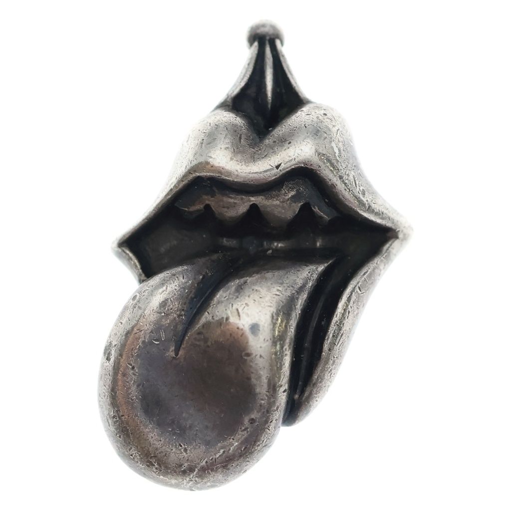 Chrome Hearts Lipstongue Charm Lip and Tan Pendant Top Silver