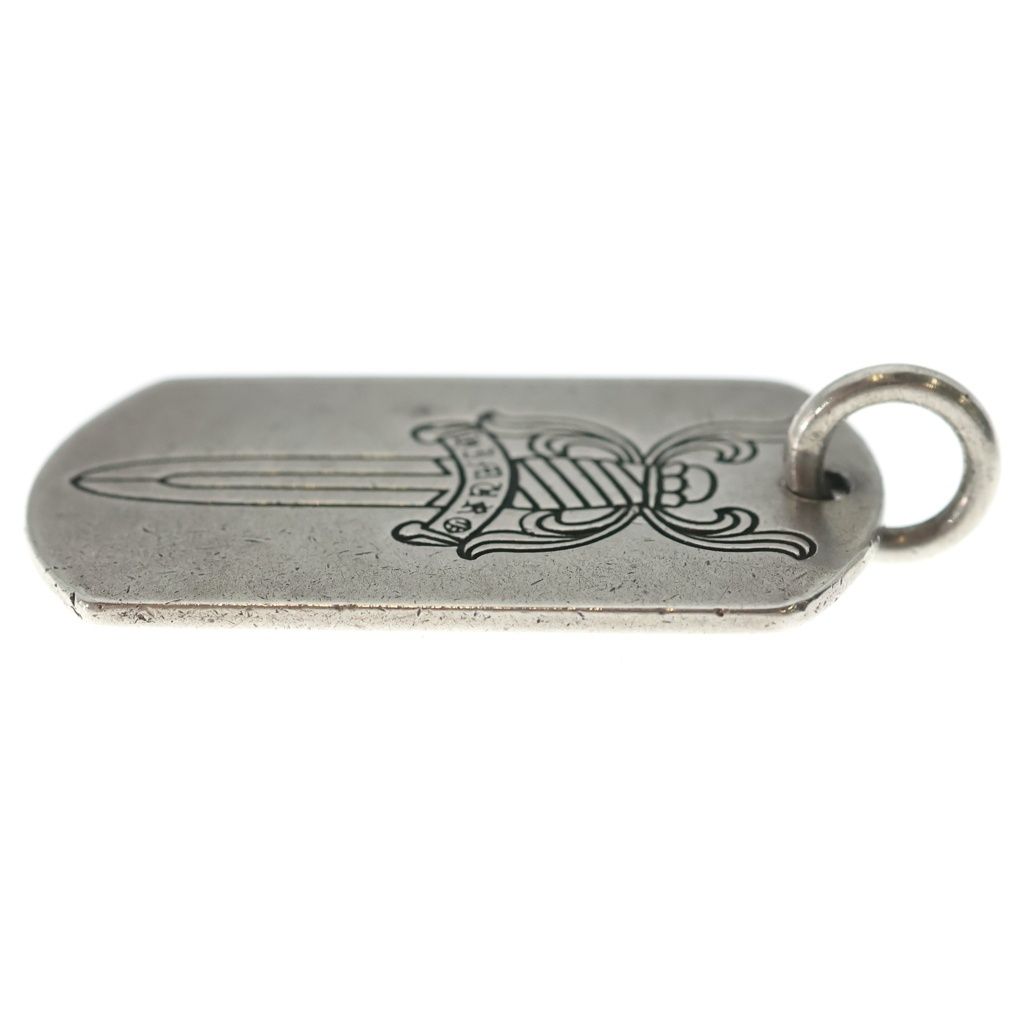 Chrome Hearts Kyosuke Himuro Large Dog Tag Daga Silver Necklace Top — view 3