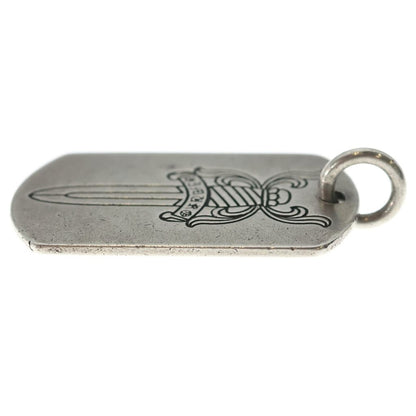 Chrome Hearts Kyosuke Himuro Large Dog Tag Daga Silver Necklace Top — view 3