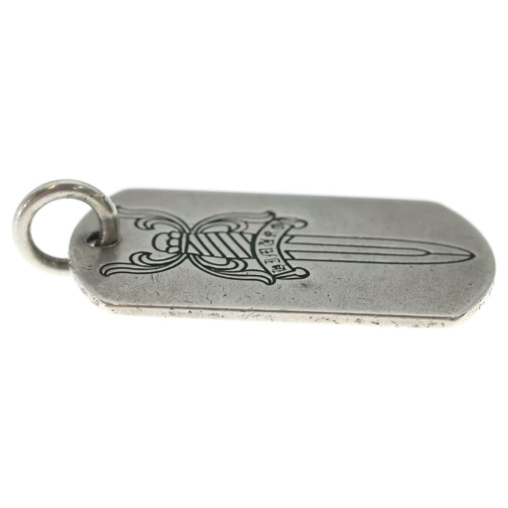Chrome Hearts Kyosuke Himuro Large Dog Tag Daga Silver Necklace Top — view 4