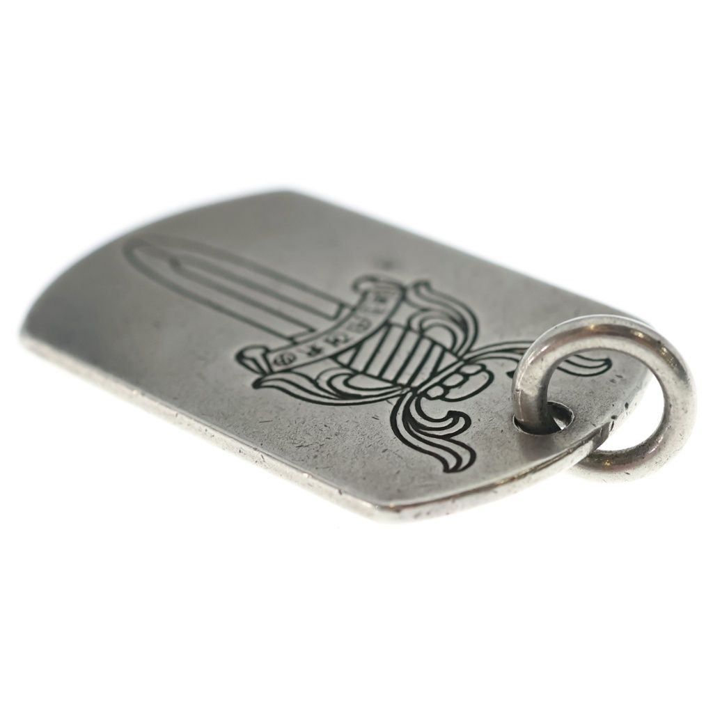 Chrome Hearts Kyosuke Himuro Large Dog Tag Daga Silver Necklace Top — view 6