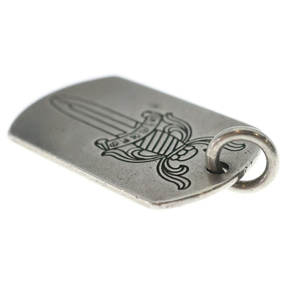Chrome Hearts Kyosuke Himuro Large Dog Tag Daga Silver Necklace Top — view 6