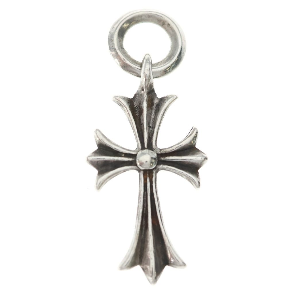 Chrome Hearts Tiny CH Cross Charm Necklace Top Silver Ol — view 2