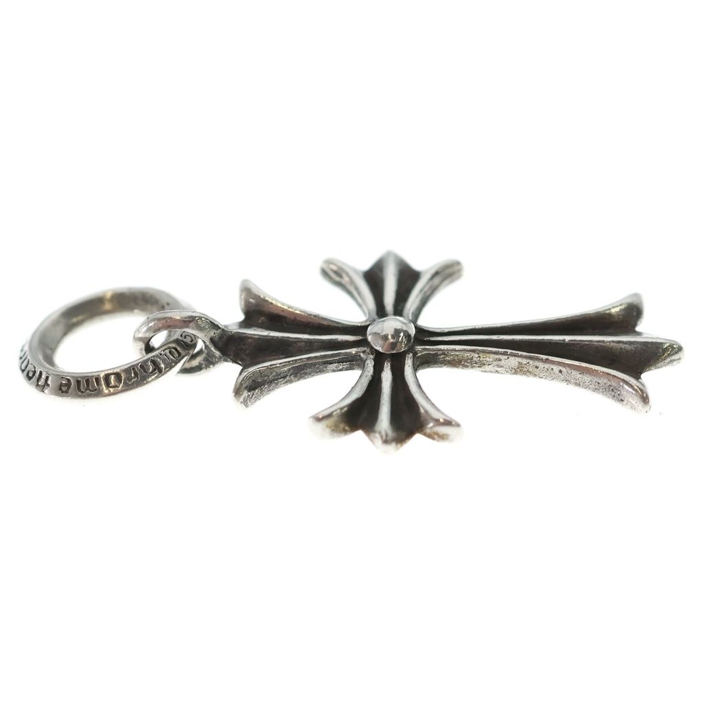 Chrome Hearts Tiny CH Cross Charm Necklace Top Silver Ol — view 4