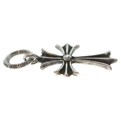 Chrome Hearts Tiny CH Cross Charm Necklace Top Silver Ol — view 4