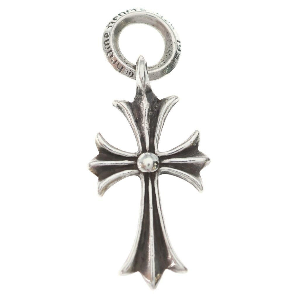 Chrome Hearts Tiny CH Cross Charm Necklace Top Silver Ol