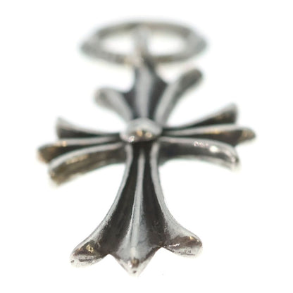 Chrome Hearts Tiny CH Cross Charm Necklace Top Silver Ol — view 5