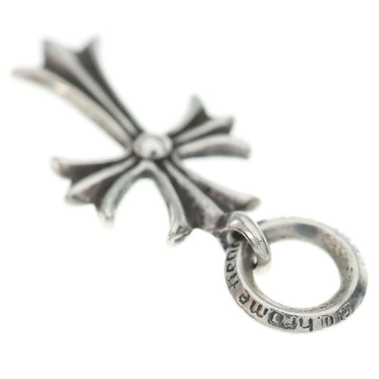 Chrome Hearts Tiny CH Cross Charm Necklace Top Silver Ol — view 6