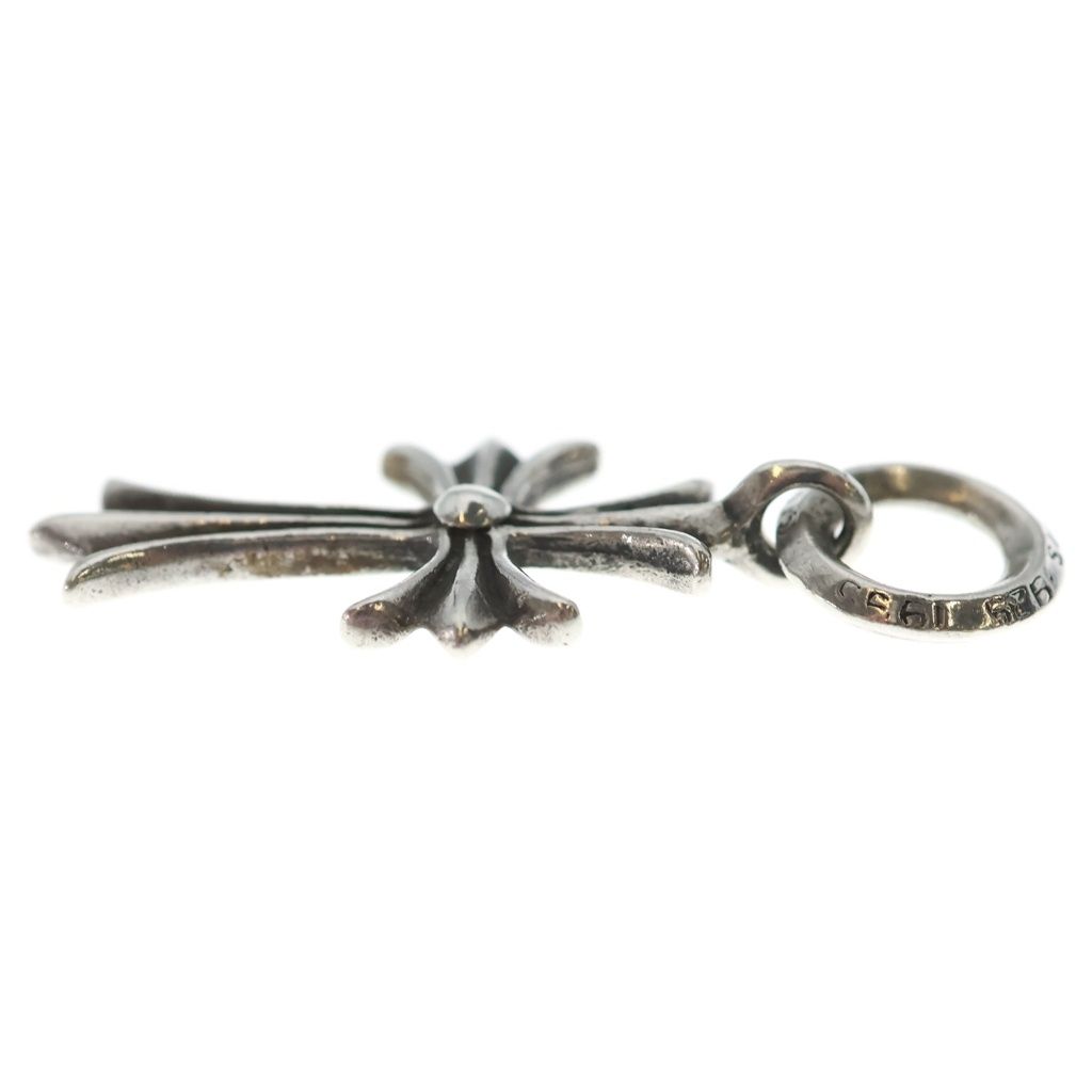 Chrome Hearts Tiny CH Cross Charm Necklace Top Silver Ol — view 3