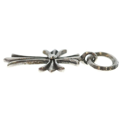Chrome Hearts Tiny CH Cross Charm Necklace Top Silver Ol — view 3