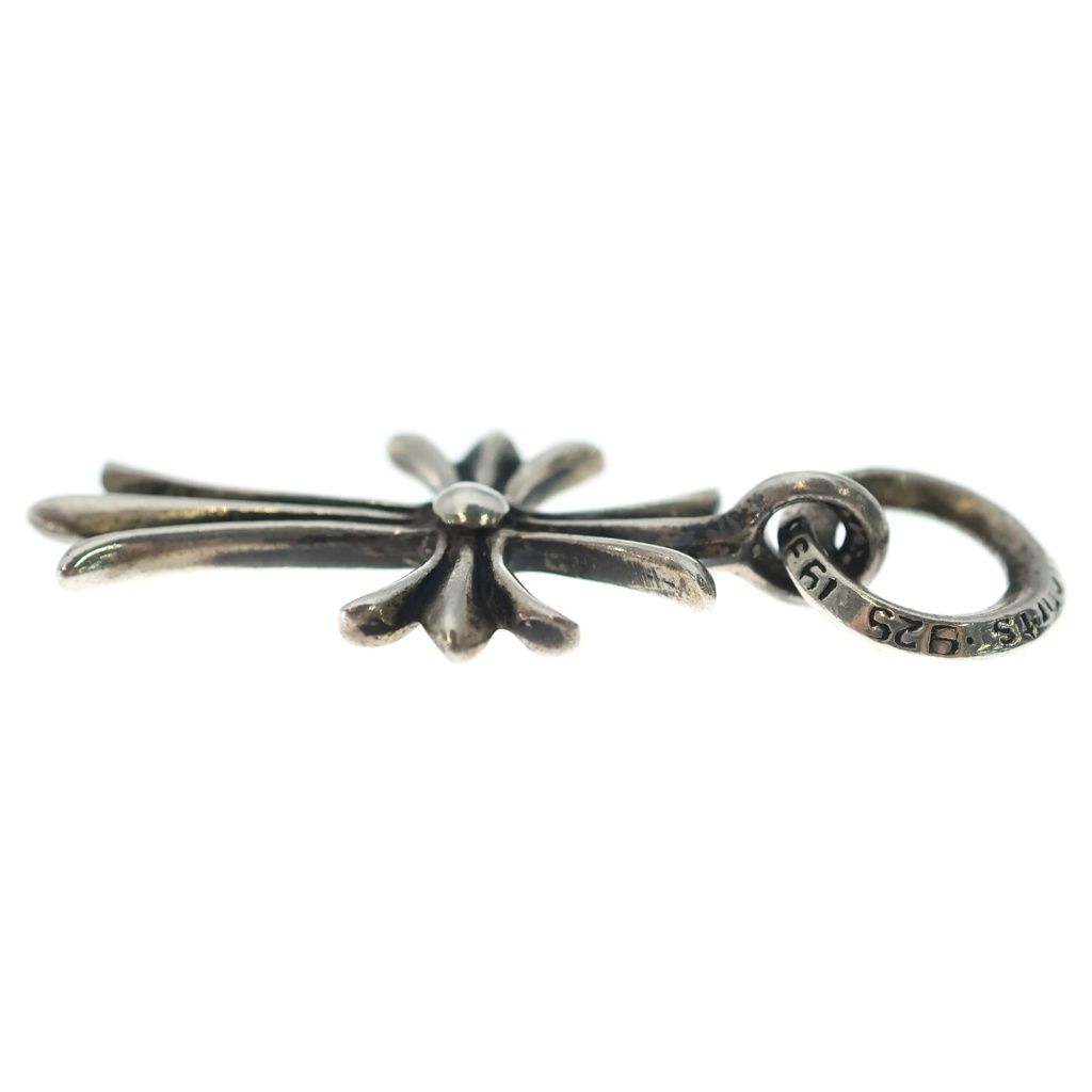 Chrome Hearts Tiny CH Cross Charm Necklace Top Silver Ol — view 3