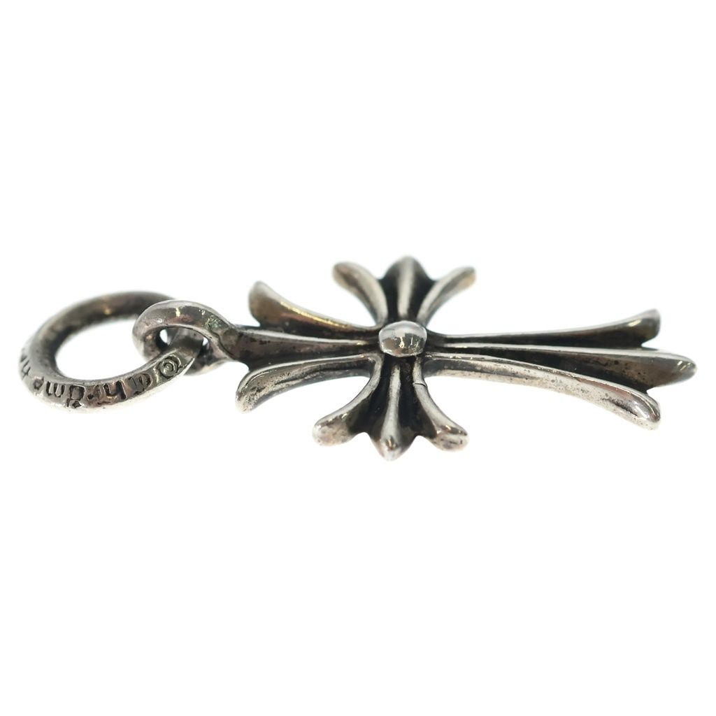 Chrome Hearts Tiny CH Cross Charm Necklace Top Silver Ol — view 4
