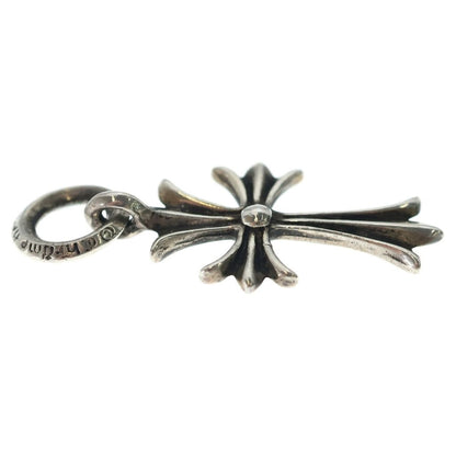 Chrome Hearts Tiny CH Cross Charm Necklace Top Silver Ol — view 4