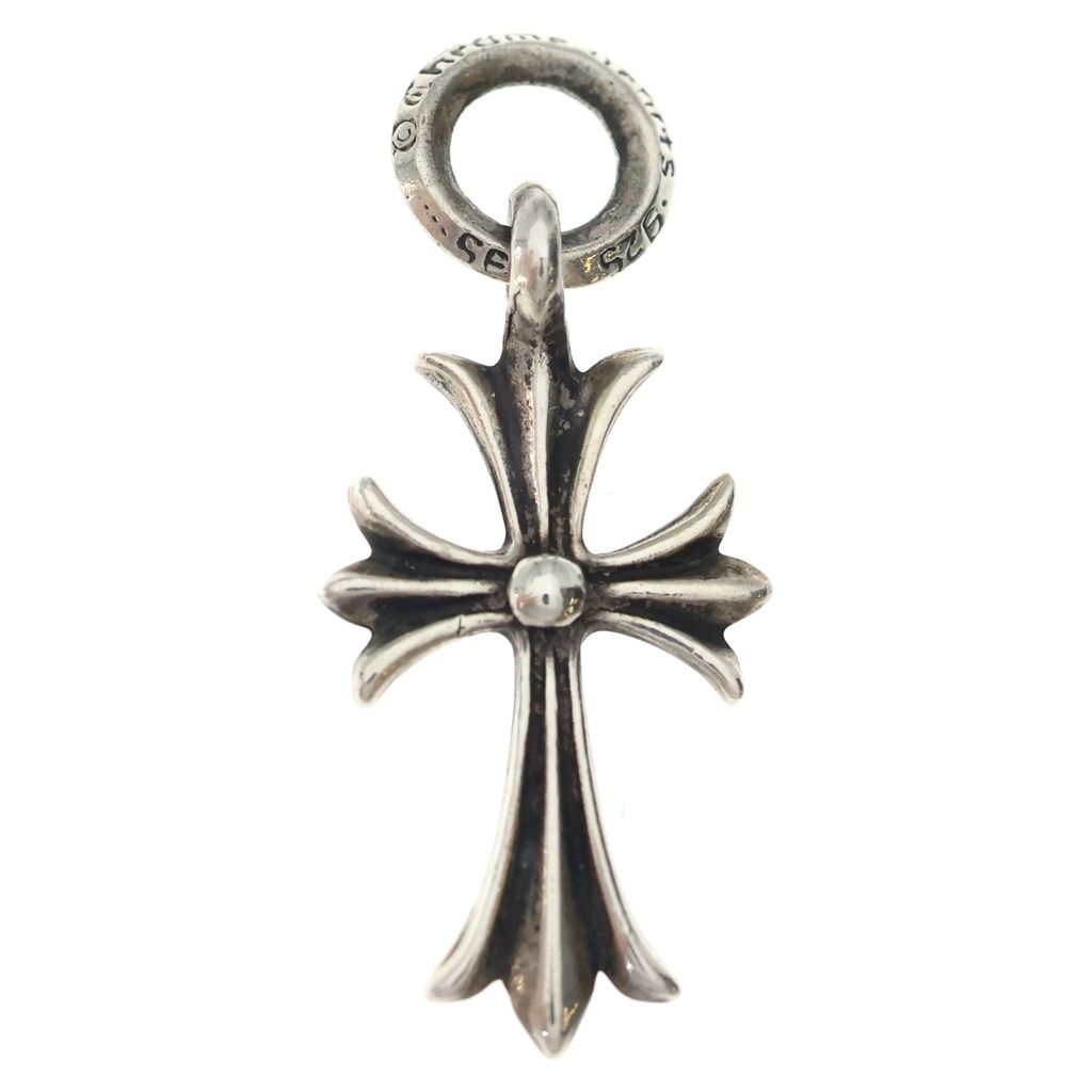 Chrome Hearts Tiny CH Cross Charm Necklace Top Silver Ol