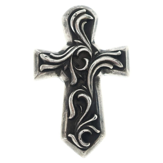 Chrome Hearts Vulcan Cross Small Silver Necklace