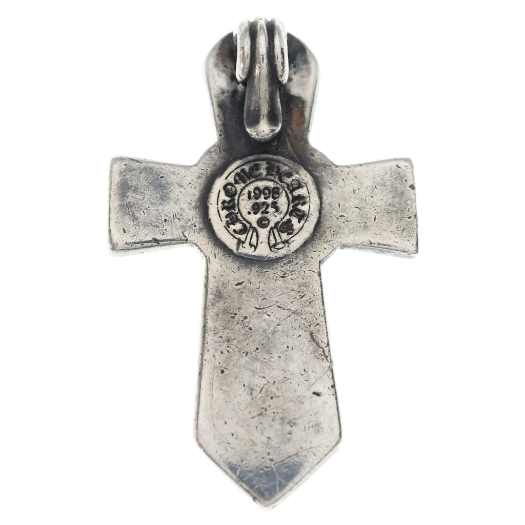 Chrome Hearts Vulcan Cross Small Silver Necklace — view 2